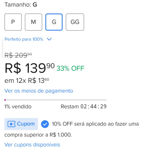 Imagen na descrição da promoção