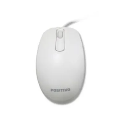 Mouse Positivo Usb 3 botões 1000 Dpi - branco - R$7