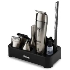 Aparador de Pelos Philco Multi Groom Aqua 12 em 1 PAP03 Bivolt - Prata | R$150