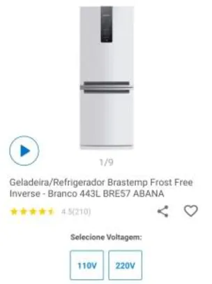 [R$2.469 MagaluPay] Refrigerador Brastemp Inverse BRE57AB Frost Free com Espaço Adapt 443L - Branco | R$2.969