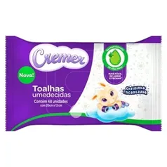 Toalhas Umedecidas Cremer Disney Aloe Vera Embalagem com 48 Toalhas