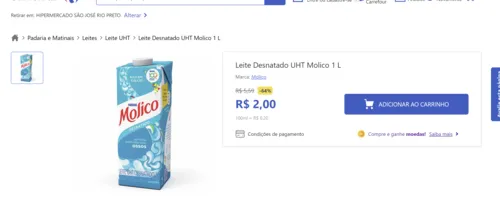 Imagem na descrição da promoção