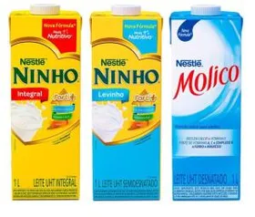 [Cliente Ouro, APP] Leite Molico, Ninho Integral e Levinho | R$ 3