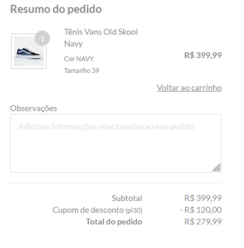 Imagem na descrição da promoção