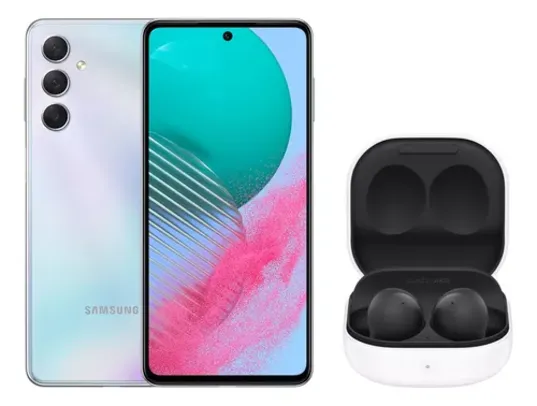 Samsung Galaxy M54 Prata 5g (128gb) + Galaxy Buds2 Preto