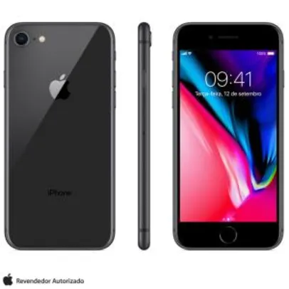 iPhone 8 Cinza Espacial, com Tela de 4,7”, 4G, 64 GB e Câmera de 12 MP - MQ6G2BR/A - AEMQ6G2BRACNZ_PRD