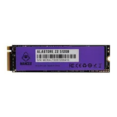 SSD Mancer Alastore Z2, 512GB, M.2 2280, PCIe NVMe, Leitura 2000MB/s, Gravacao 1600MB/s, MCR-ALTZ2-5