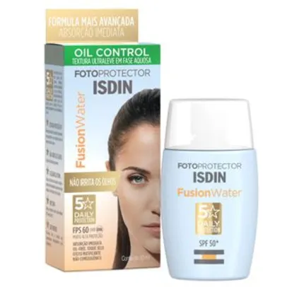 Protetor Solar Facial Isdin – Fusion Water 5 Stars FPS 60 - 30ml