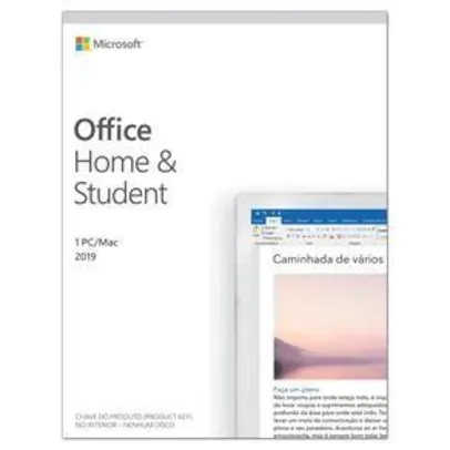 Microsoft Office Home and Student 2019 - Licença Perpetua