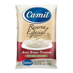 (Regional)Arroz Branco Longo-fino Tipo 1 Reserva Especial Camil Todo Dia 5Kg