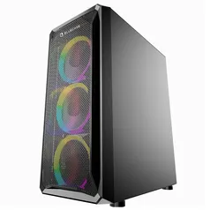 Gabinete Gamer Bluecase, Mid Tower, Lateral em Vidro | R$280