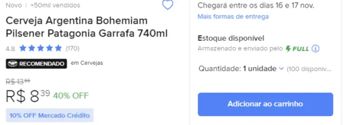 Imagem na descrição da promoção