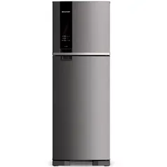 Geladeira Brastemp Frost Free Duplex 375 litros cor Inox com Espaço Adapt - BRM45JK