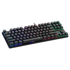 Teclado Gamer Mecânico T-Dagger Bora, Switch Blue, RGB, ABNT 