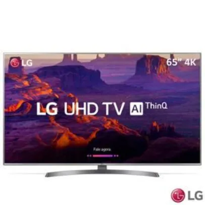 Smart TV 4K LG LED 65" 65UK7500 IPS HDR Ativo com controle Smart Magic | R$4.799