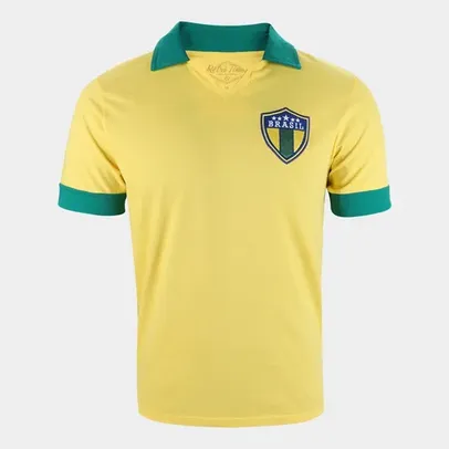 Camisa Seleção Brasil Retrô Times Masculina