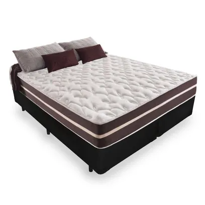 Foto do produto Cama Box Queen + Colchão De Molas - Anjos - Classic Superlastic 158cm