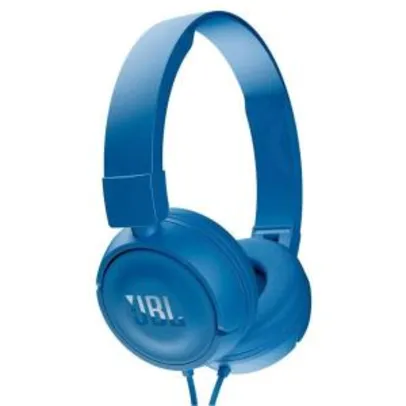 Fone de Ouvido JBL T450 Dobrável – Azul - R$ 84
