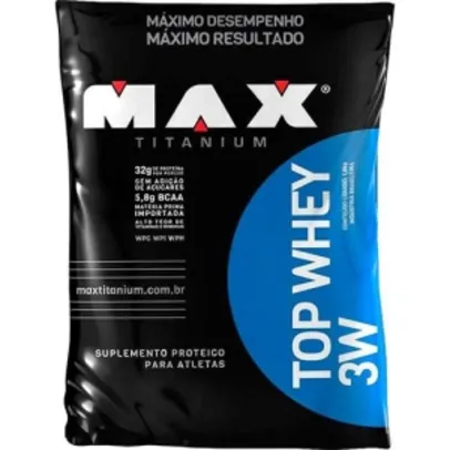 Top Whey 3w Refil Vitamina de Frutas 1,8 Kg - Max Titanium por R$ 20