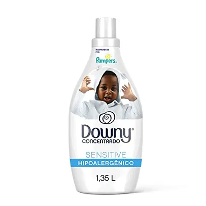 [2 Unid] Amaciante Concentrado Downy Sensitive Hipoalergênico para Roupa de Bebê 1,35L