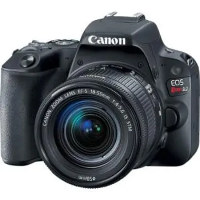Câmera Canon EOS Rebel SL2 com lente 18-55mm IS STM R$2.069