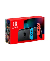 Console Nintendo Switch com Joy-Con Vermelho e Azul Único