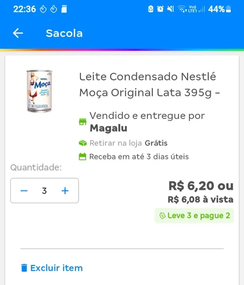 Imagem na descrição da promoção