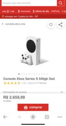 [AME R$ 2394] Xbox Series S | R$ 2660