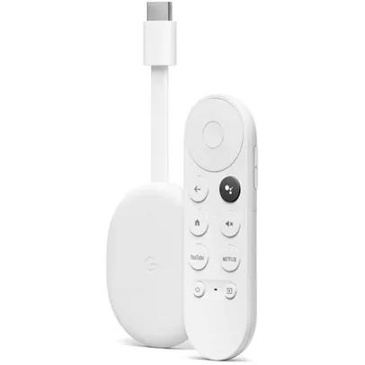 Chromecast 4 Google TV De Voz 4K HDR10+  Com  Controle Remoto