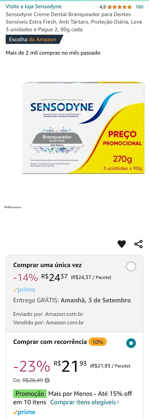 Imagem na descrição da promoção