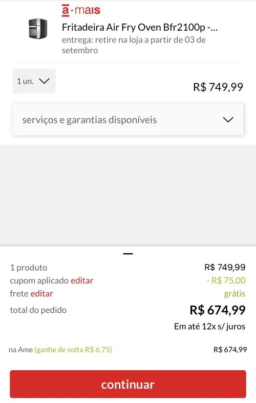 Imagem na descrição da promoção