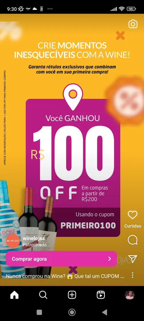 Imagem na descrição da promoção