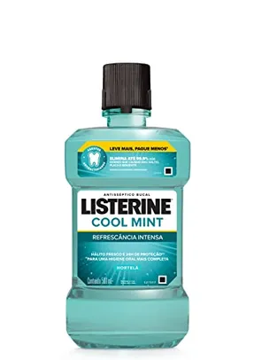 [REC] Enxaguatório Bucal Cool Mint, Listerine, L 500Ml P 350Ml