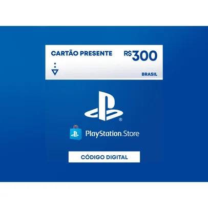 Gift Card PlayStation Store R$300 - Cartão Presente Digital [Exclusivo Brasil]