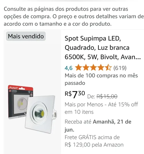 Imagem na descrição da promoção