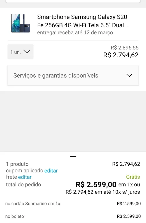 Imagen na descrição da promoção