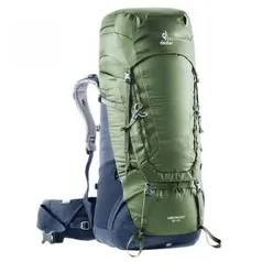 Mochila Aircontact Lite 40+10 2018 Verde/Azul - Deuter