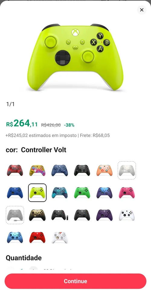 Imagem na descrição da promoção