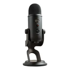 Microfone Condensador USB Blue Yeti Preto