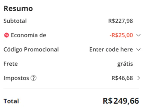 Imagem na descrição da promoção