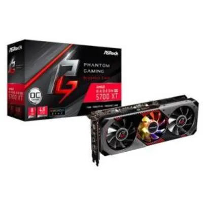 Placa de Vídeo ASRock AMD Radeon RX 5700 XT Phantom Gaming D 8G OC, 8GB, GDDR6 - 90-GA1JZZ-00UANF