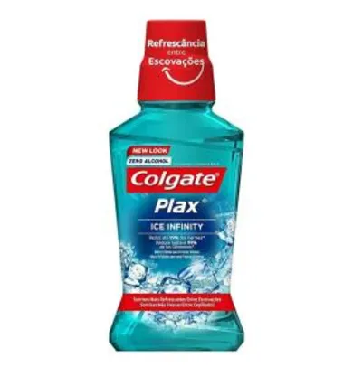 Enxaguante Bucal Colgate Plax Ice Infinity 250Ml R$ 9