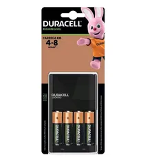 [C.OURO+MAGALUPAY] 3 Carregadores de Pilhas Recarregáveis AA e AAA - Duracell com 4 Pilhas AA (R$87 cada) | R$261