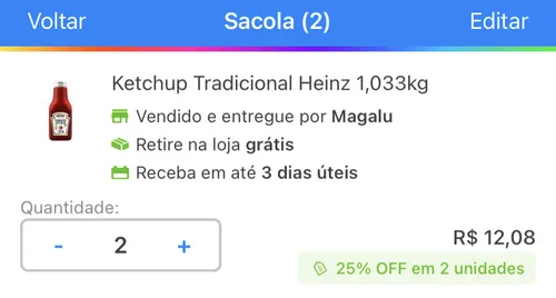 Imagem na descrição da promoção