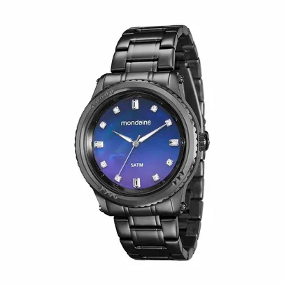 Relógio Mondaine Aço Visor Degradê Preto - 63%OFF á vista