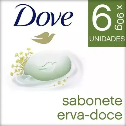 Sabonete Em Barra Dove Erva Doce 6 Unidades