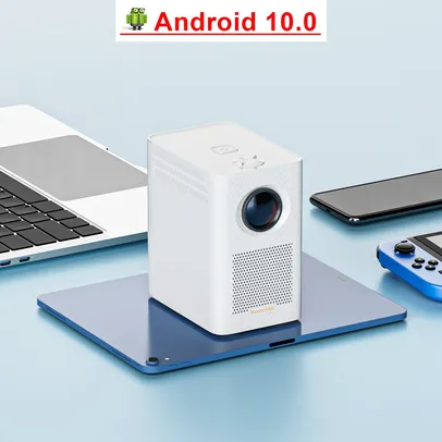 Mini Projetor S30MAX 1080P 9500L Android com Wi-Fi 