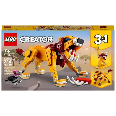 LEGO Creator Leão Selvagem 31112 - 224 Peças