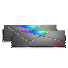 Memória DDR4 XPG Spectrix D50, 16GB (2x8GB), 3600Mhz, CL18, RGB, Gray, AX4U360016G18I-DT50