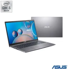 Notebook Asus, Intel Core i5 1035G1, 8GB, 256GB, Tela de 15,6", NVIDIA MX130, Cinza | R$3514